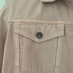 dusky pink denim jacket